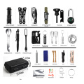 25 in 1 Emergency Survival Kit, Professional Tactical Defense Equipment Tool with fire starter for Adventure Outdoors Sport